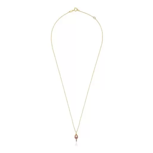 Shop Gold MANIFESTO Necklace with gemstones Gold Necklaces | Short Necklaces