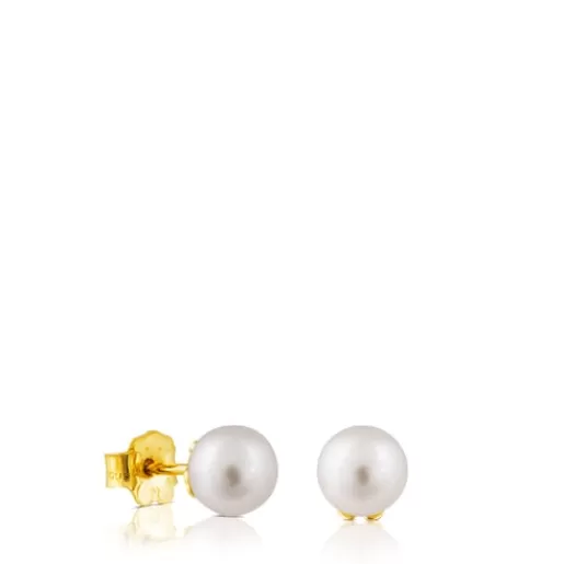 Outlet Gold Pearl Earrings with Pearl Kids Gold Earrings | Small Earrings