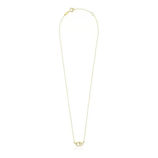 Outlet Gold Tsuri necklace with gemstones Gold Necklaces | Short Necklaces