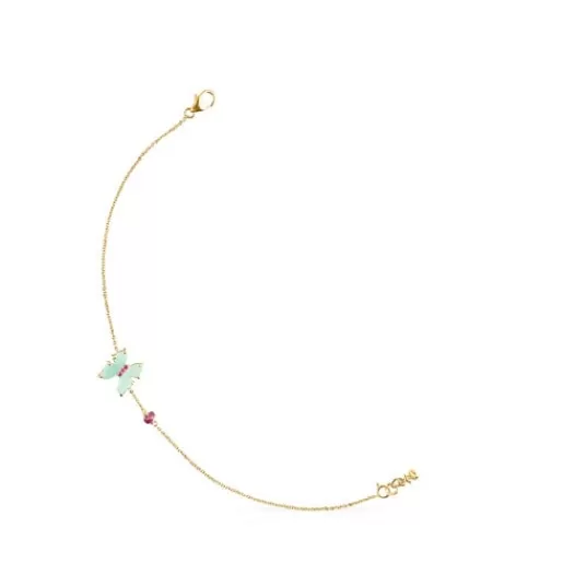 Discount Gold with Amazonite and Ruby Vita Bracelet Gold Bracelets | Chain Bracelets