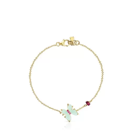 Discount Gold with Amazonite and Ruby Vita Bracelet Gold Bracelets | Chain Bracelets