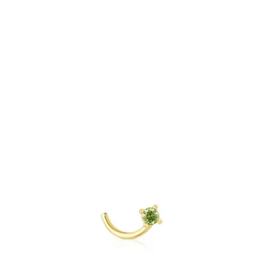 Best Sale Gold-colored IP steel and garnet and peridot St. Tropez Nose piercing Individual Earrings | Nose Piercings
