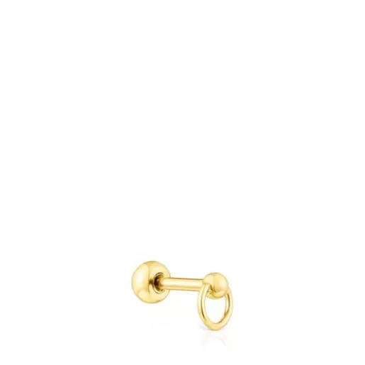 Best Gold-colored IP steel Plump Piercing Small Earrings | Individual Earrings