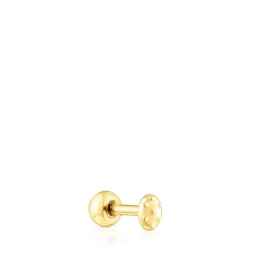 Cheap Gold-colored IP steel Virtual Garden Ball piercing Small Earrings | Individual Earrings