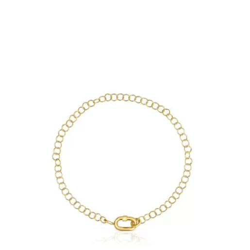 Clearance Hold Oval gold chain Bracelet Chain Bracelets