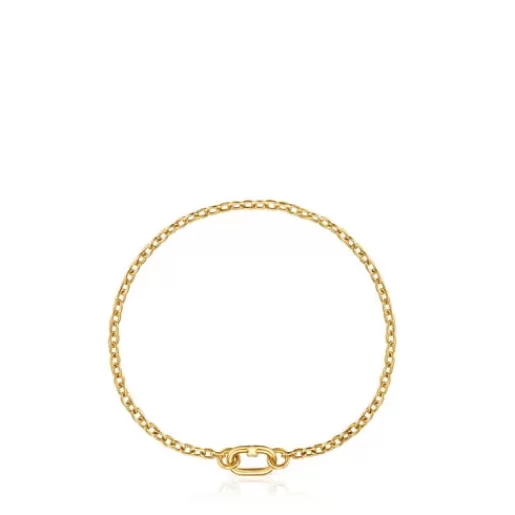 Online Hold Oval gold chunky chain Bracelet Chain Bracelets