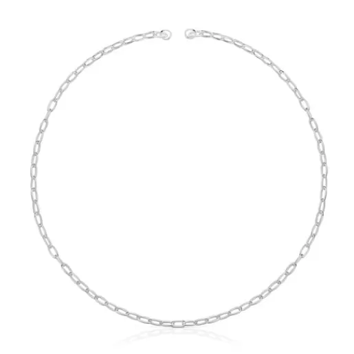 Cheap Hold Oval short Necklace Silver Necklaces | Short Necklaces