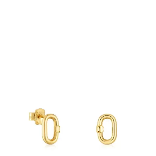 Shop Hold Oval small 10 mm gold Earrings Gold Earrings | Small Earrings