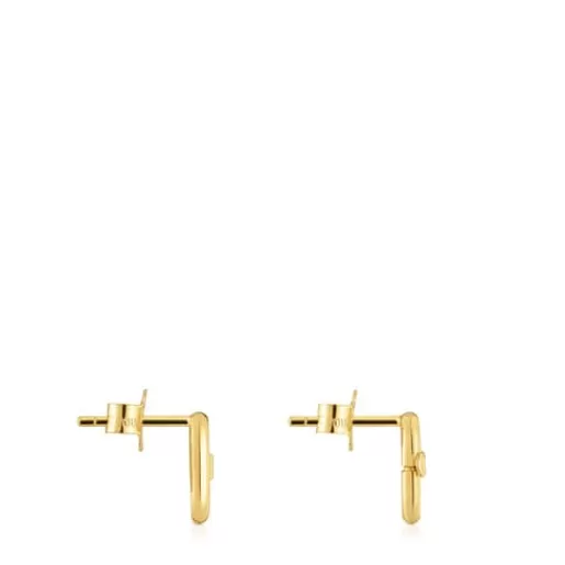 Shop Hold Oval small 10 mm gold Earrings Gold Earrings | Small Earrings