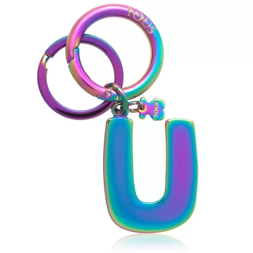 Outlet Iridescent cedario Letter U Key ring Other Accessories