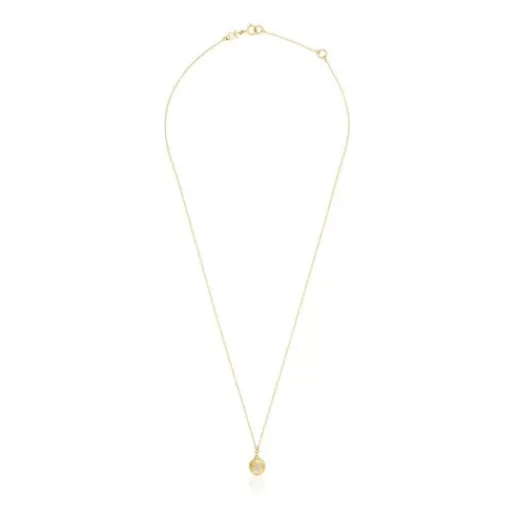 Shop Iris Motif gold Necklace with diamonds Gold Necklaces | Short Necklaces