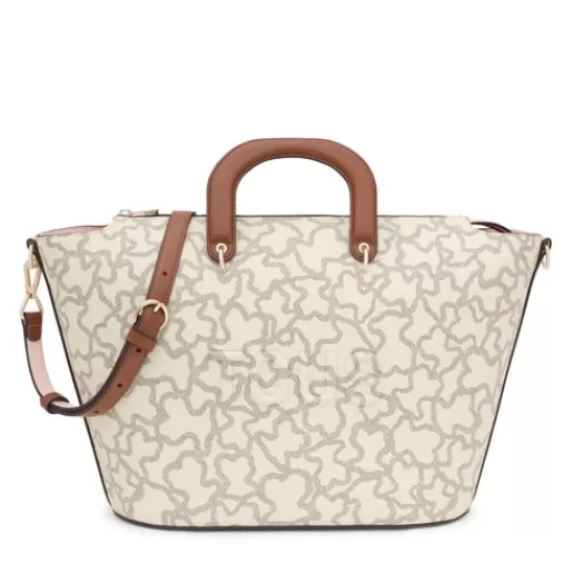 Online Kaos Icon large beige Tote bag Crossbody Bags | Baskets