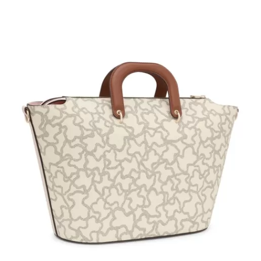 Online Kaos Icon large beige Tote bag Crossbody Bags | Baskets