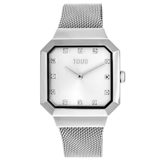 Best Karat Squared Analogue watch with steel wristband For Her | Analog Watches