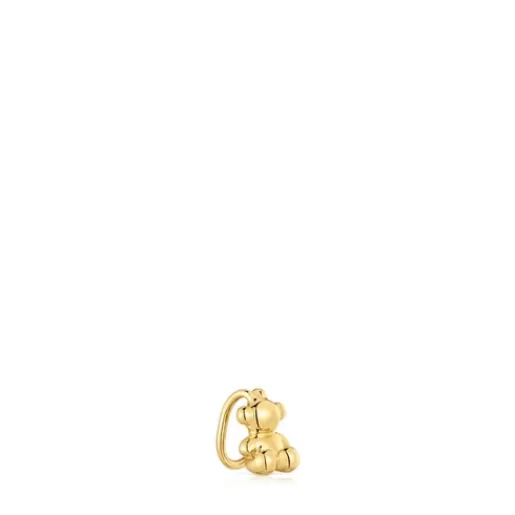 Hot 18 kt gold plating over silver bear Earcuff Bold Bear Silver Earrings