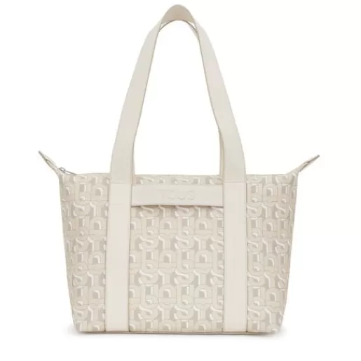 Best Sale Large beige Tote bag MANIFESTO Baskets