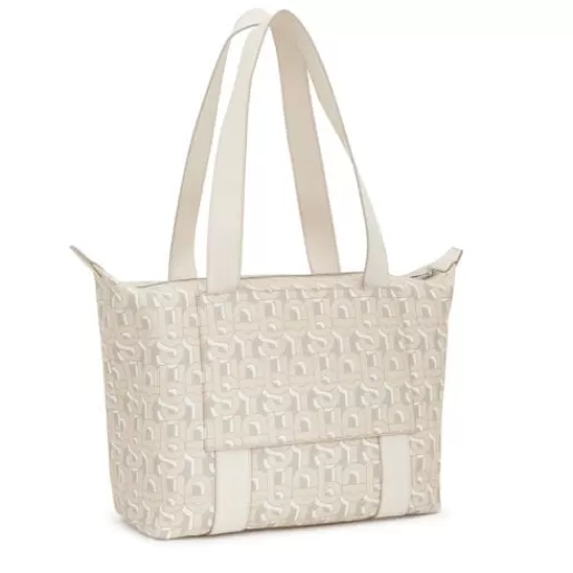 Best Sale Large beige Tote bag MANIFESTO Baskets