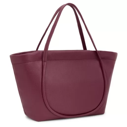 Best Large burgundy leather Tote bag Miranda Shoulder Bags | Leather Handbags