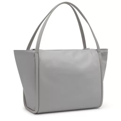 Clearance Large gray Tote bag Miranda Soft New Shoulder Bags