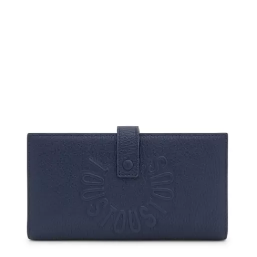 Discount Large navy leather Flap wallet Miranda Leather Handbags | Wallets & Purses