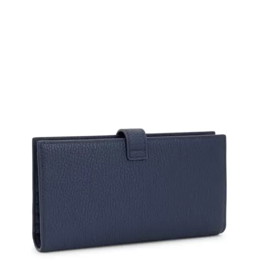 Discount Large navy leather Flap wallet Miranda Leather Handbags | Wallets & Purses