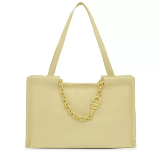 Hot Large pale leather Shopping bag MANIFESTO Leather Handbags