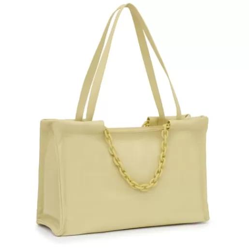 Hot Large pale leather Shopping bag MANIFESTO Leather Handbags
