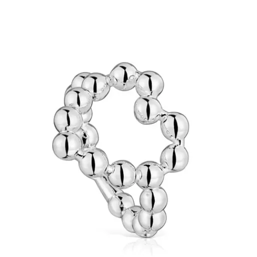 Outlet Large silver heart Ring Sugar Party Silver Rings