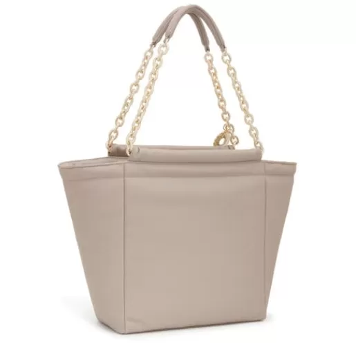 Store Large taupe Tote bag Jane Baskets