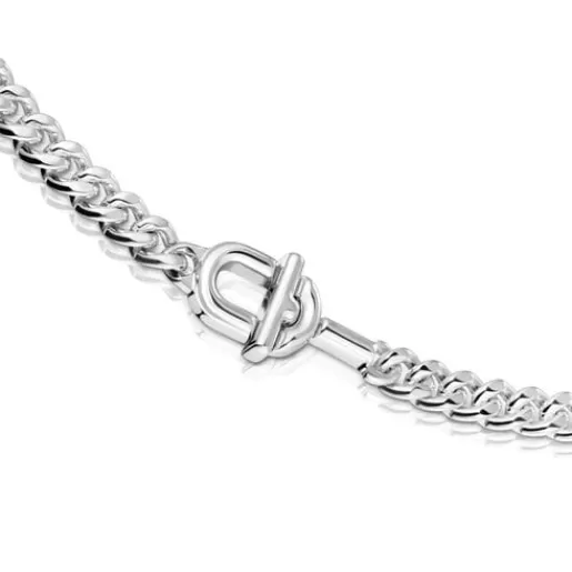 Best Large MANIFESTO curb chain Choker in silver Silver Necklaces | Chokers