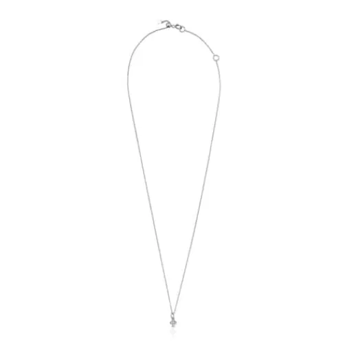 Hot Les Classiques Cross Necklace in White gold with Diamonds Gold Pendants | Gold Necklaces