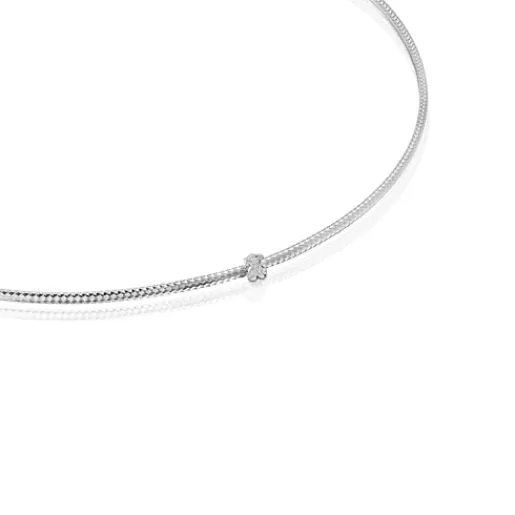 Store Light Choker in White Gold with Diamonds Gold Necklaces | Chokers