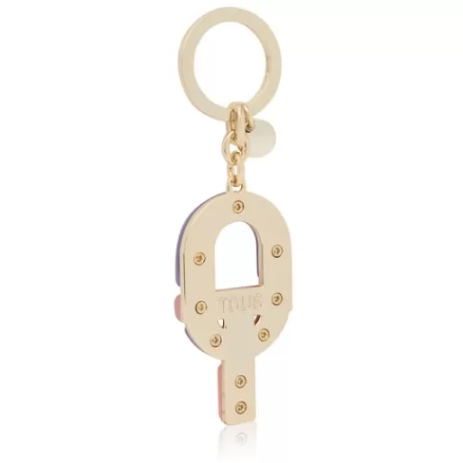 Store Lilac and pink logo Key ring MANIFESTO Key Rings | Other Accessories