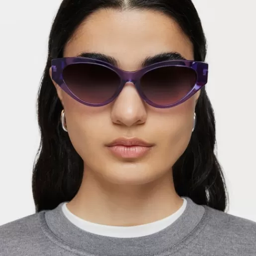 New Lilac-colored Sunglasses Cat Eye Sunglasses