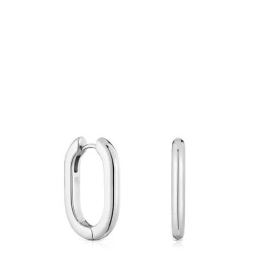 Best Sale Long 22 mm Hoop earrings Basics Silver Earrings | Large Earrings