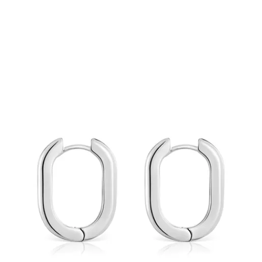 Best Sale Long 22 mm Hoop earrings Basics Silver Earrings | Large Earrings