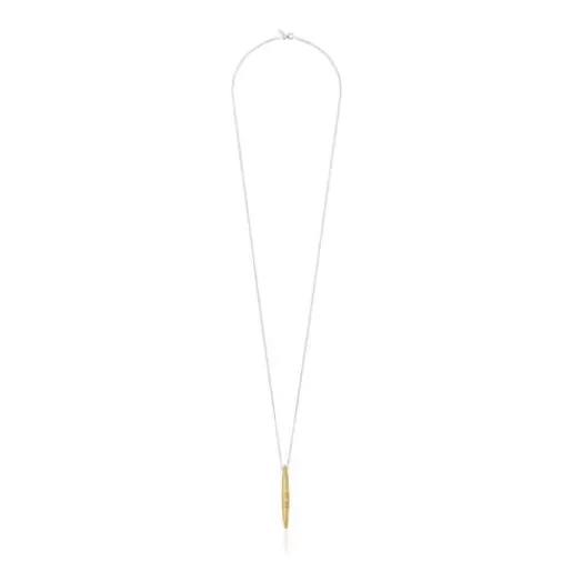 Cheap Long silver and silver vermeil Lure Necklace Silver Necklaces | Long Necklaces