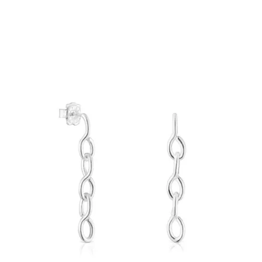 Store Long silver Bent Earrings Silver Earrings | Large Earrings