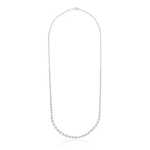 Cheap Long silver Necklace Gloss Silver Necklaces