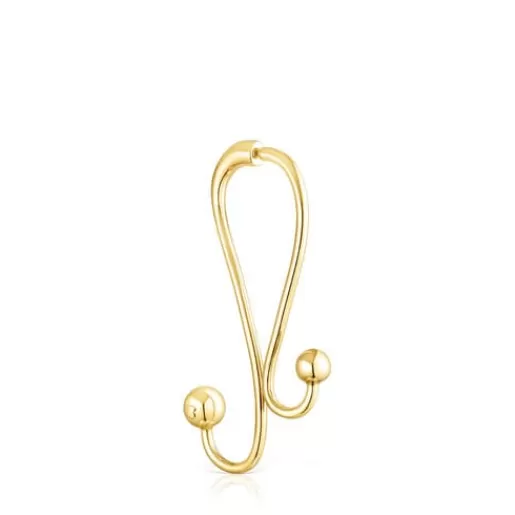 Online Long silver vermeil Plump 1/2 Earring Silver Earrings | Individual Earrings