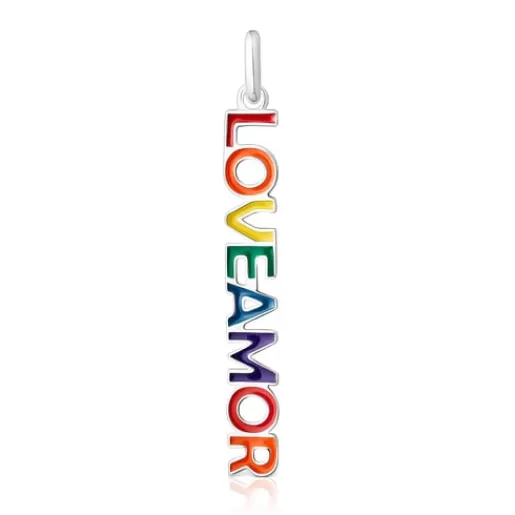 Sale Loveamor silver pendant and enamel Pride Silver Pendants | Small Pendants