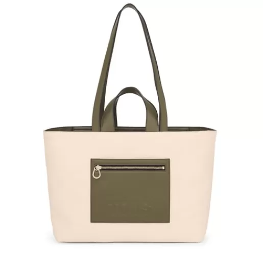 Fashion Medium and khaki Tote bag Nanda Baskets