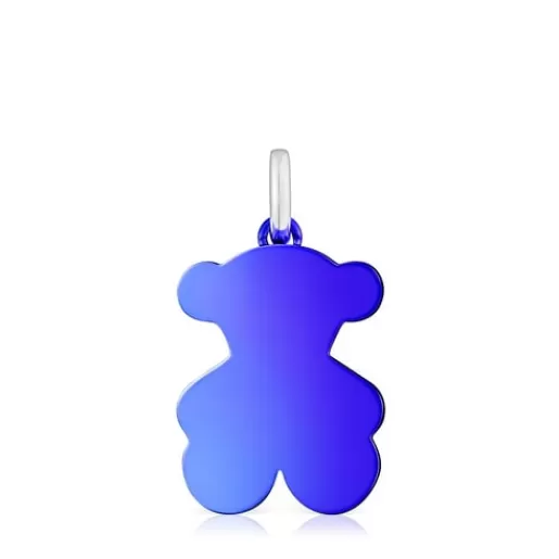 Fashion Medium blue steel bear Pendant Sweet Dolls Medium Pendants