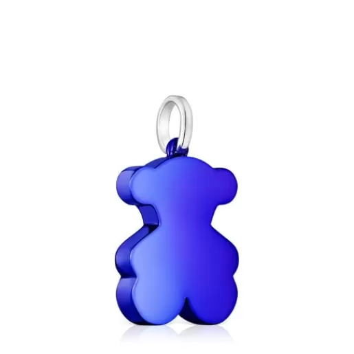 Fashion Medium blue steel bear Pendant Sweet Dolls Medium Pendants