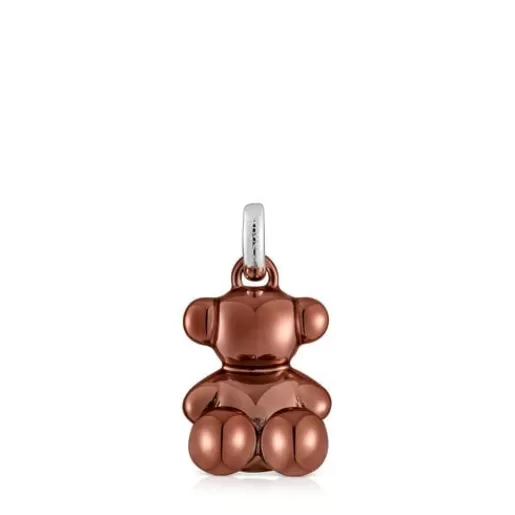 Sale Medium Bold Bear coppery-pink steel bear Pendant Kids Medium Pendants | Jewelry