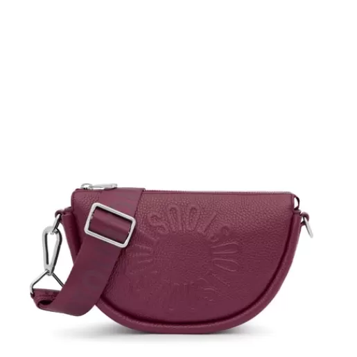 Shop Medium burgundy leather Crossbody bag Miranda Leather Handbags