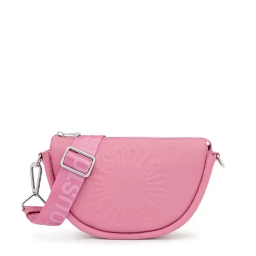 Sale Medium dark pink leather Crossbody bag Miranda Crossbody Bags | Leather Handbags