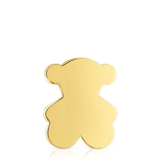 Flash Sale Medium 18kt gold plating over silver bear Pendant 1950 Silver Pendants | Charms