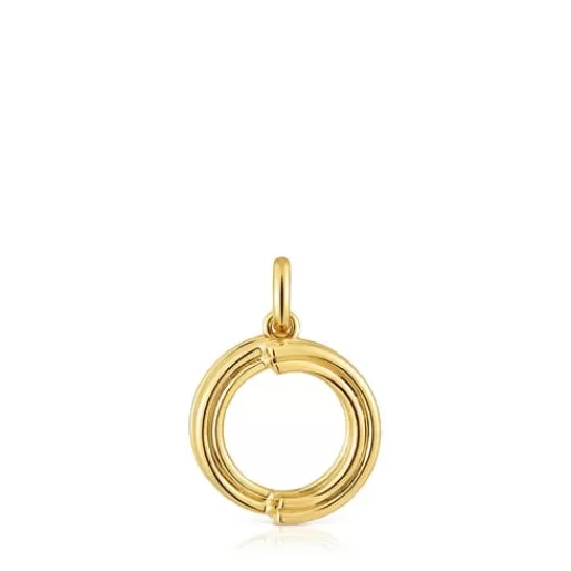 Flash Sale Medium 18kt gold plating over silver letter O Pendant Alphabet Silver Pendants | Medium Pendants