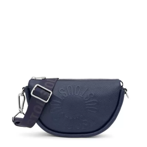 New Medium navy leather Crossbody bag Miranda Leather Handbags